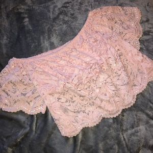 Lace crop top
